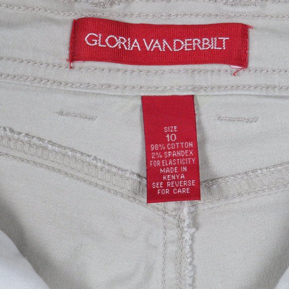 Gloria Vanderbilt Women's‎ Shorts Size 10 Tan - Picture 3 of 8